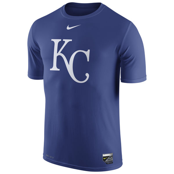 MLB Men Kansas City Royals Nike Authentic Collection Legend Logo 1.5 Performance TShirt  Royal->->Sports Accessory
